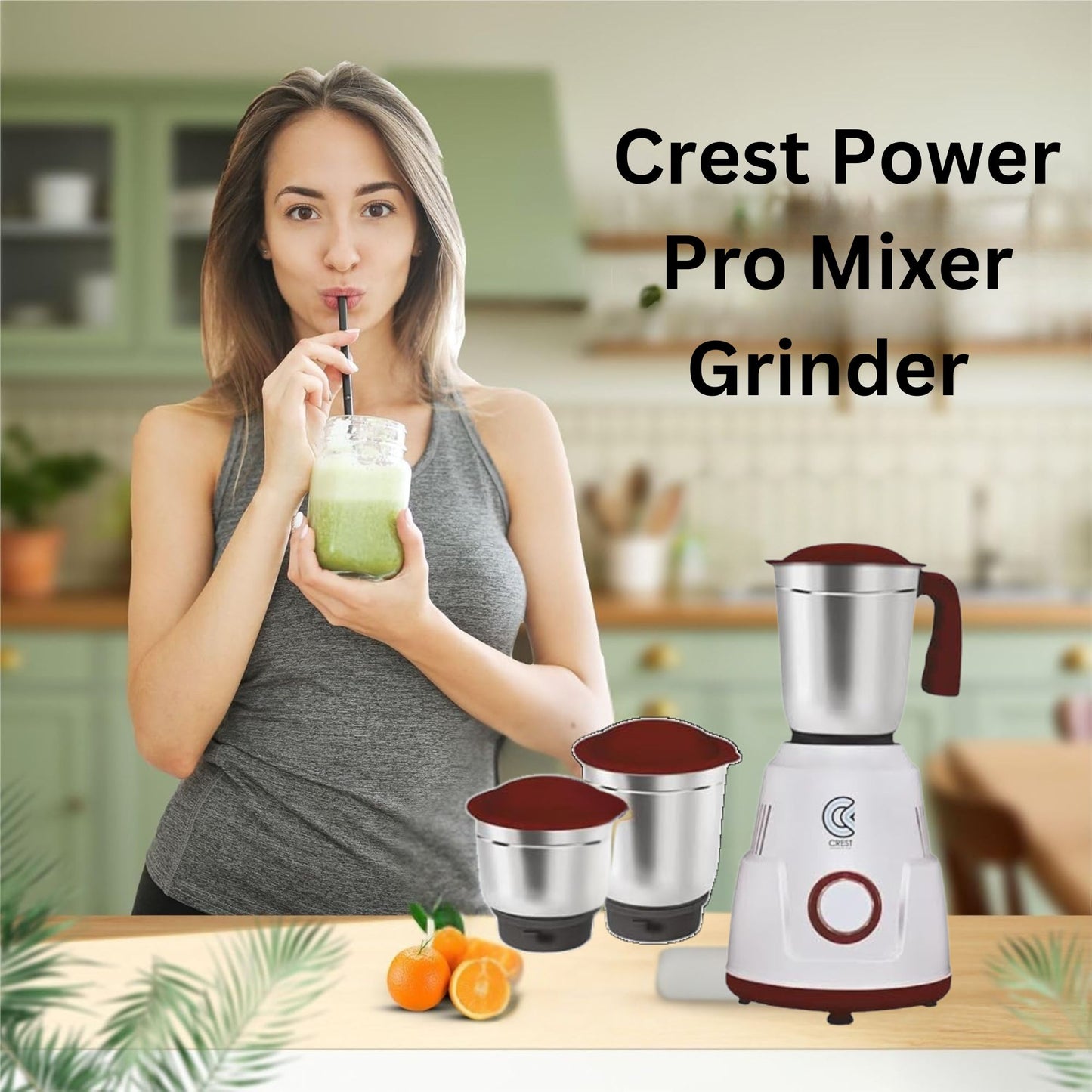 Cest Power Pro Mixer Grinder & Dry Iron Super Combo 550 W Mixer Grinder & 1100WDry Iron Super Combo | 3 Jars