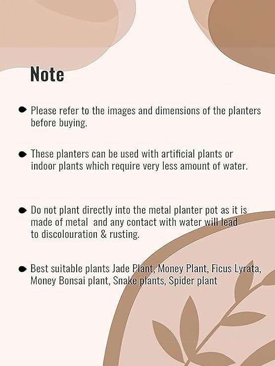 Crest Metal Pot for indoor and outdoor Plant Container