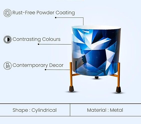 Crest Flower Pot for indoor and outdoor Plant Container