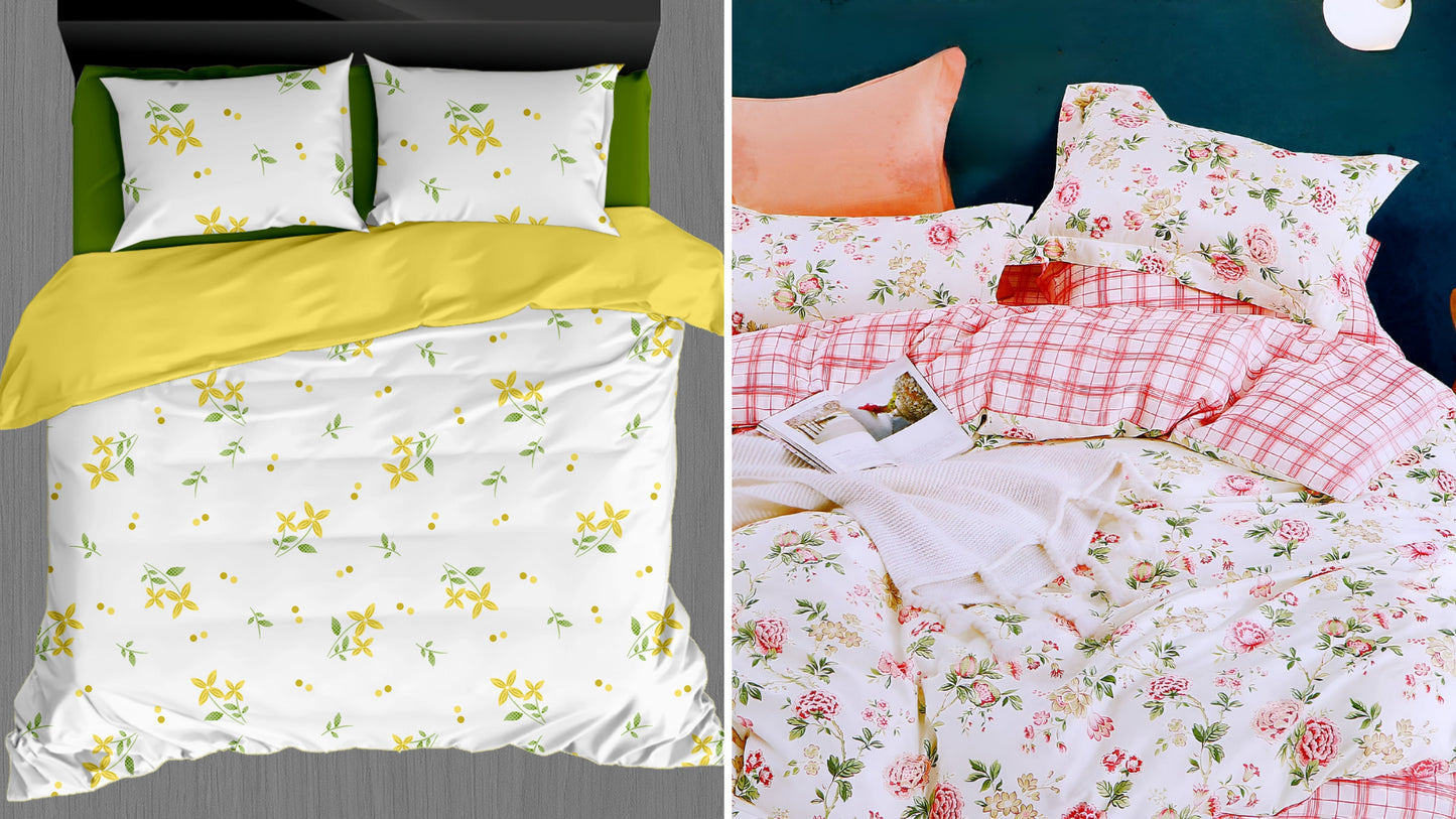 Crest Combo Offer Pack of 2 Bedsheet