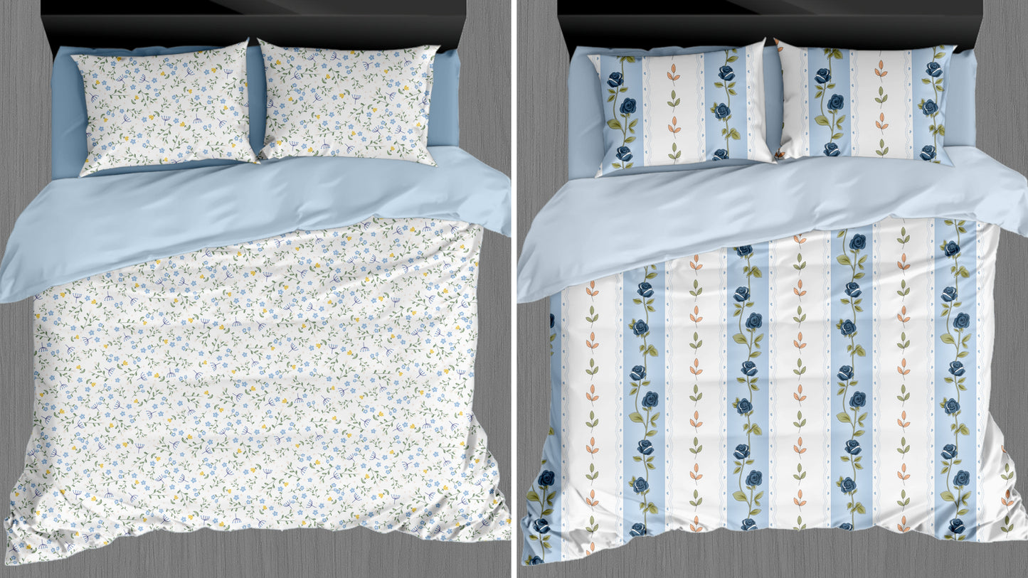 Crest Combo Offer Pack of 2 Bedsheet