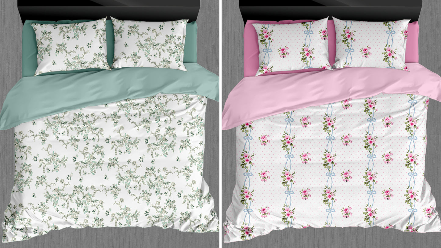 Crest Combo Offer Pack of 2 Bedsheet