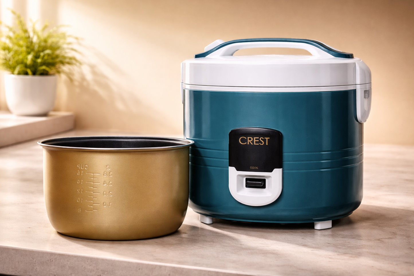 Crest 2.8L Electric Rice Cooker 1000W