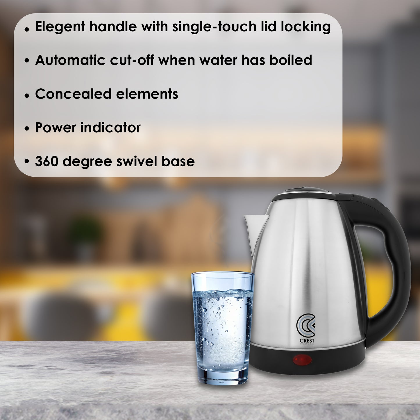 Crest Galaxy 1.5 litre Kettle 1500 Watts