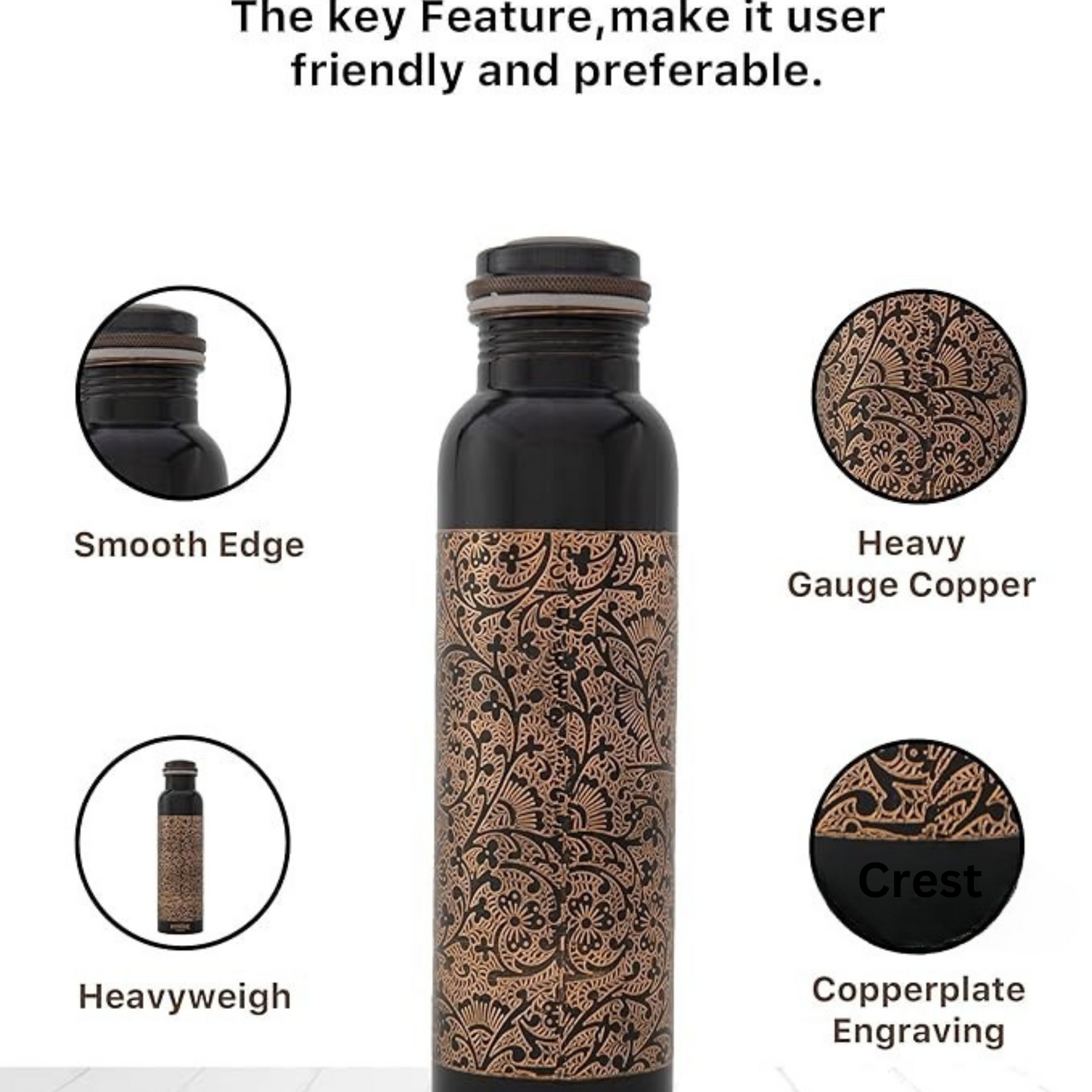 Crest Rise Pro Copper Bottle
