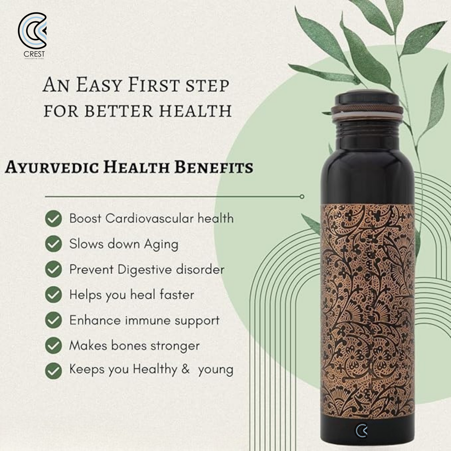 Crest Rise Pro Copper Bottle