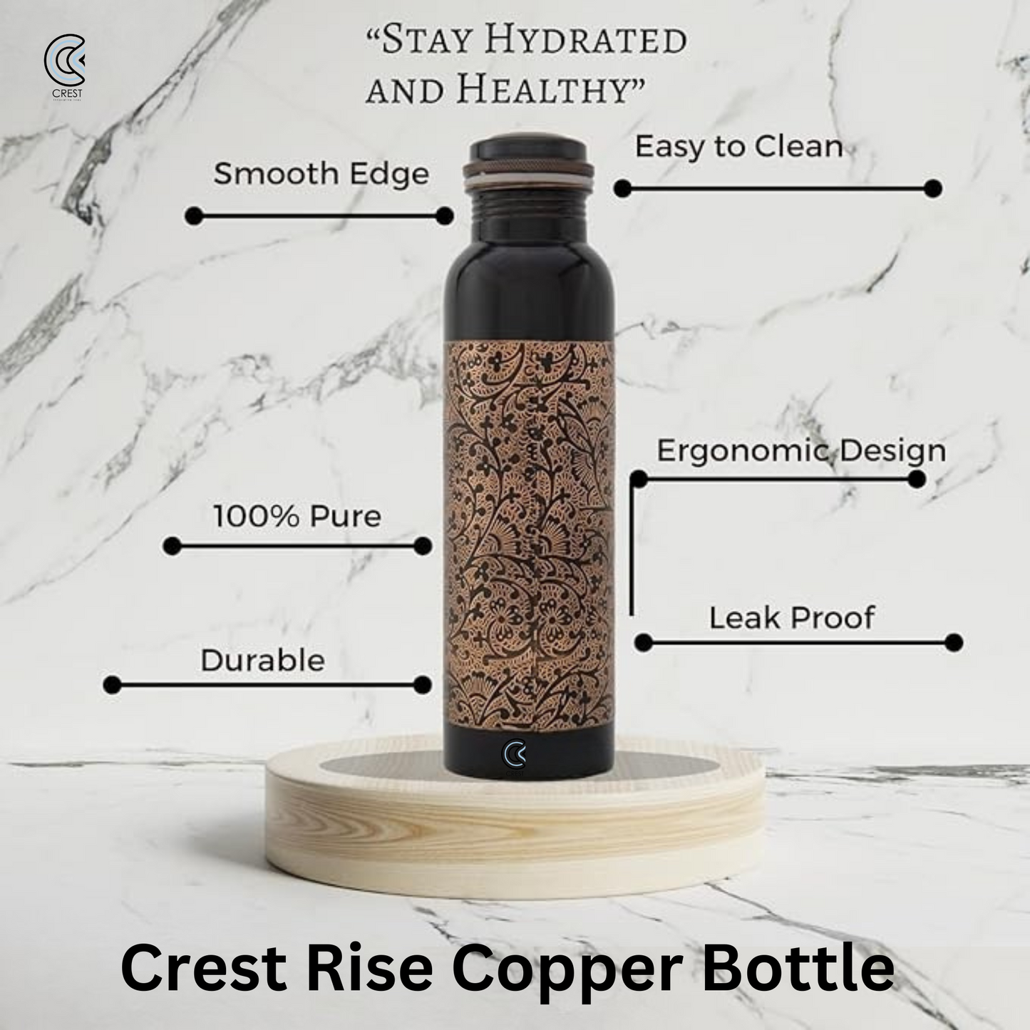 Crest Rise Pro Copper Bottle