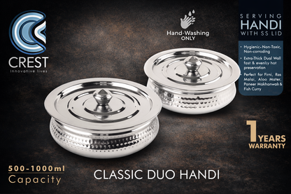 Serving Handi (500 & 1000ML)
