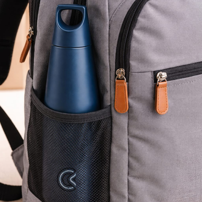 Double Wall Stainless Steel Water Bottle | Vacuum Insulated | Hot & Cold | Leakproof & Durable | (Mint Blue 1L)