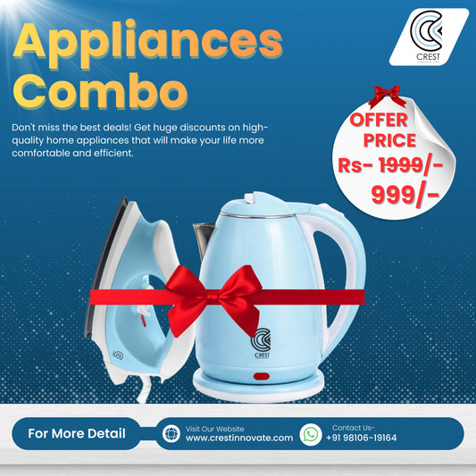 Kettle 1.8L with Iron best affordable combo