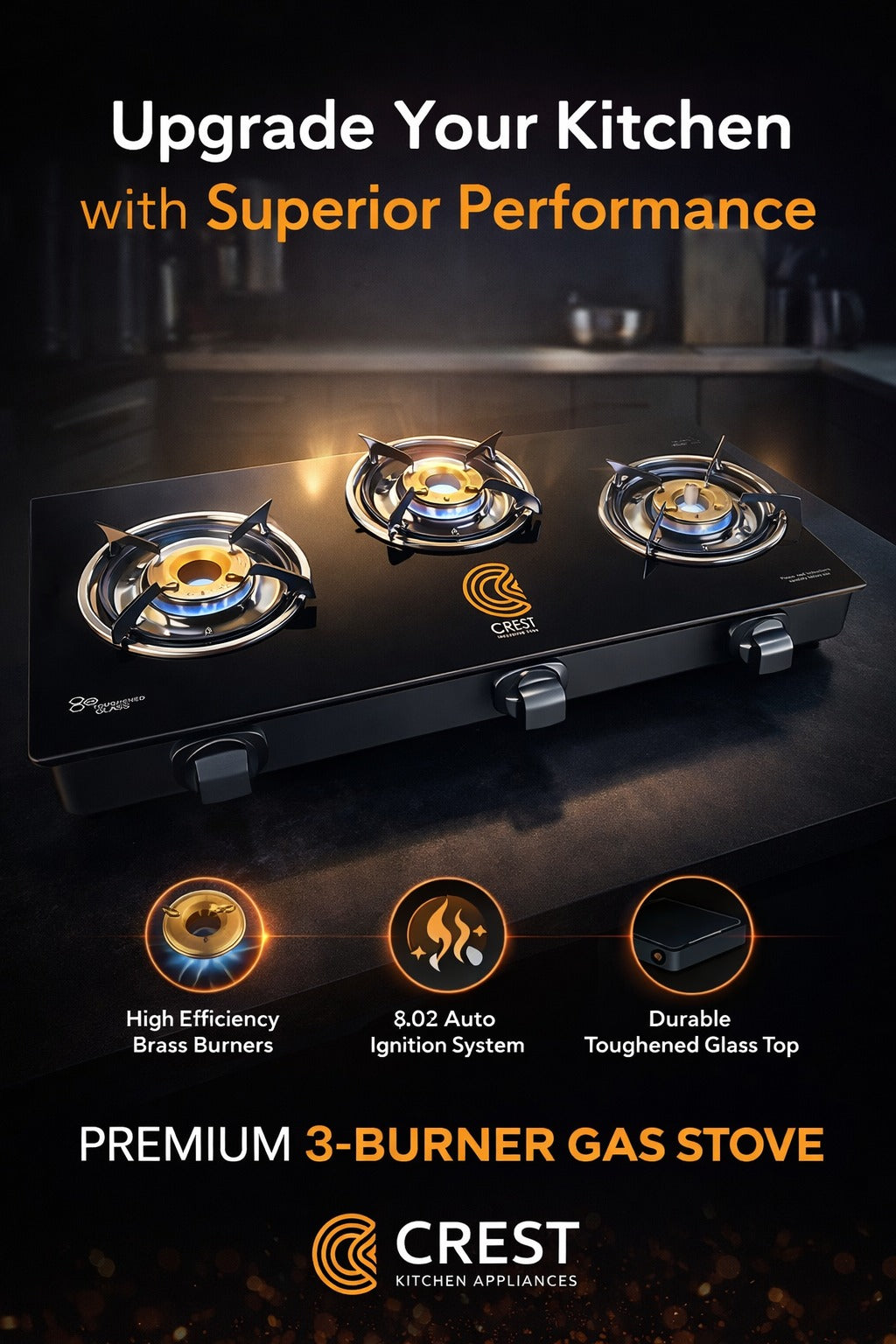 Gas Stove 3 Burner