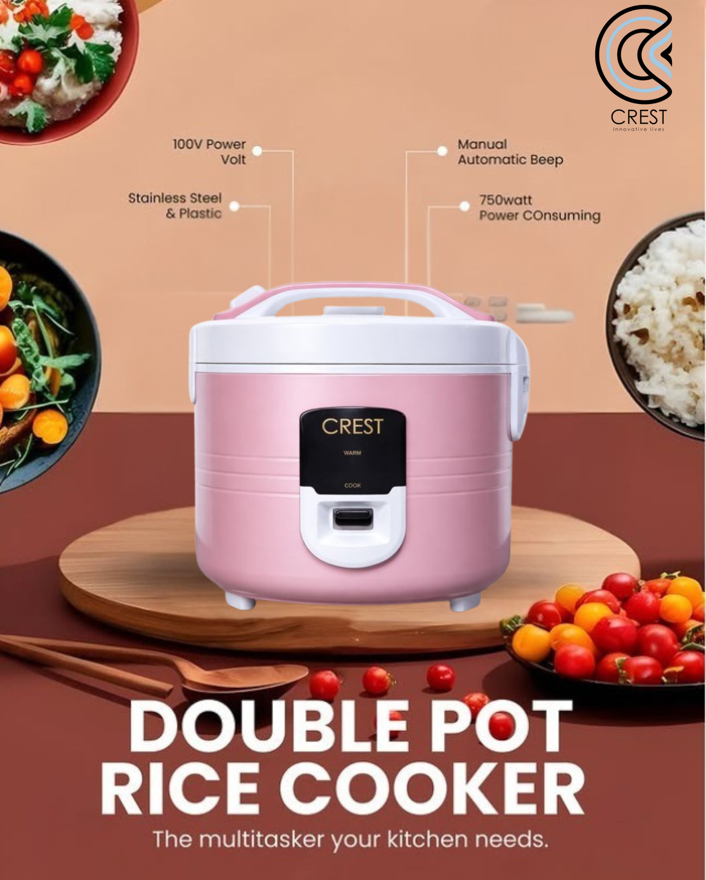 Velencia 1.8L Rice Cooker